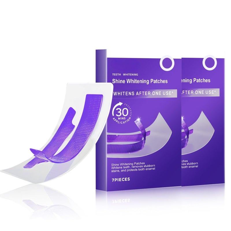 Whitening Strips, Purple Tooth Whitening,Teeth Whitening Strips,Teeth-Whiten Strips Combining WhiterTooth and Colour Correction,Gentle Stain Removal for Sensitive Tooth(14pcs)